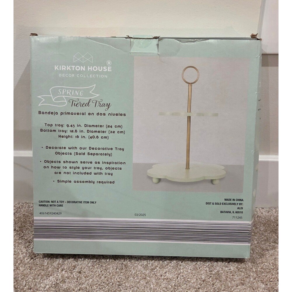 Kirkton house wooden tiered tray